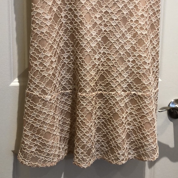 ✨SOLD✨ SANDRO Nude Peaches Lace Mini Dress - Picture 7 of 10